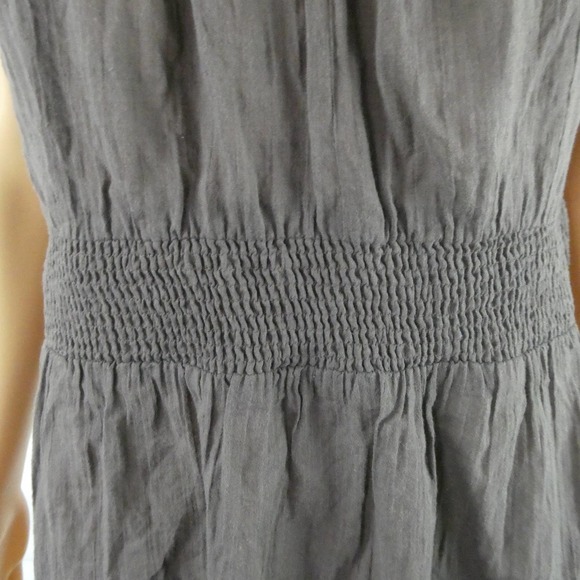 Anthropologie Charcoal Blouse with Red Accents - Picture 4 of 11